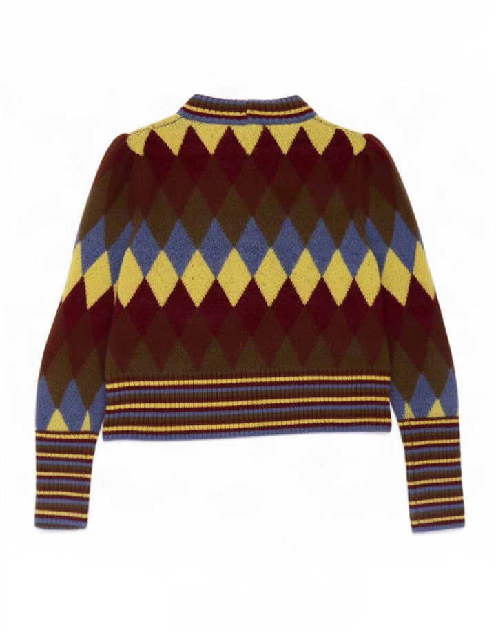 Zara Womens Turtle Neck Jumper Sweater UK 10 Small Multicoloured