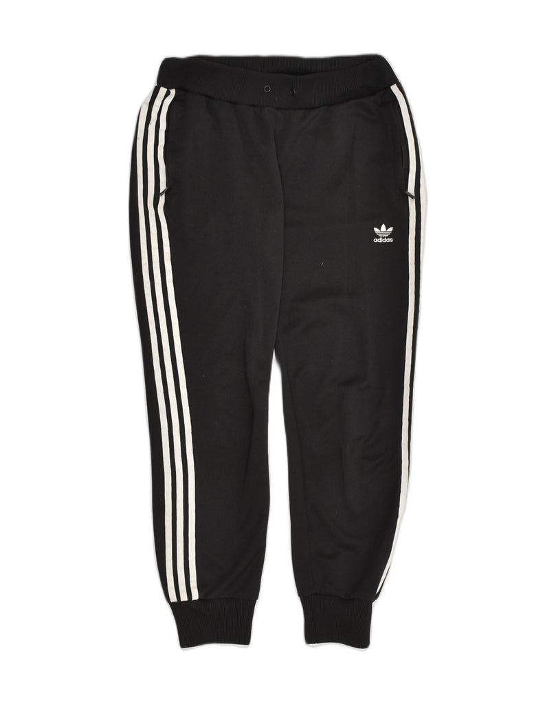 ADIDAS Womens Tracksuit Trousers Joggers IT 44 Medium Black Polyester | Vintage Adidas | Thrift | Second-Hand Adidas | Used Clothing | Messina Hembry 