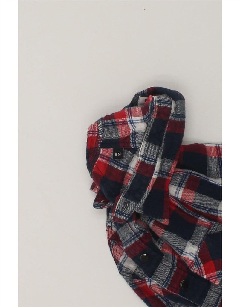 DIESEL Baby Boys Flannel Shirt 3-6 Months Red Check Cotton | Vintage Diesel | Thrift | Second-Hand Diesel | Used Clothing | Messina Hembry 