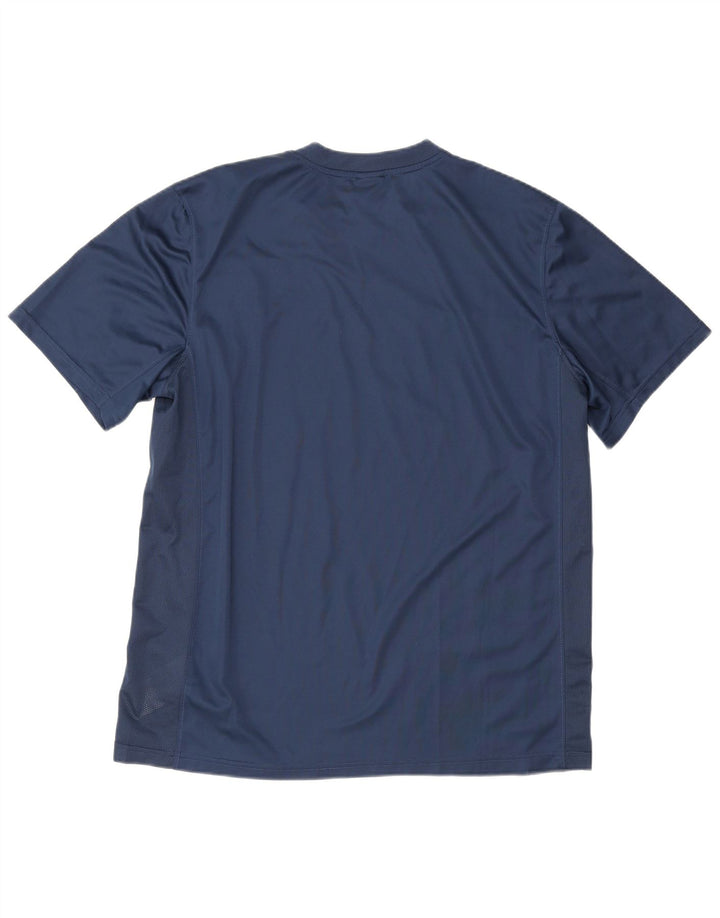 Nike Mens Dri Fit T-Shirt Top XL Navy Blue Polyester