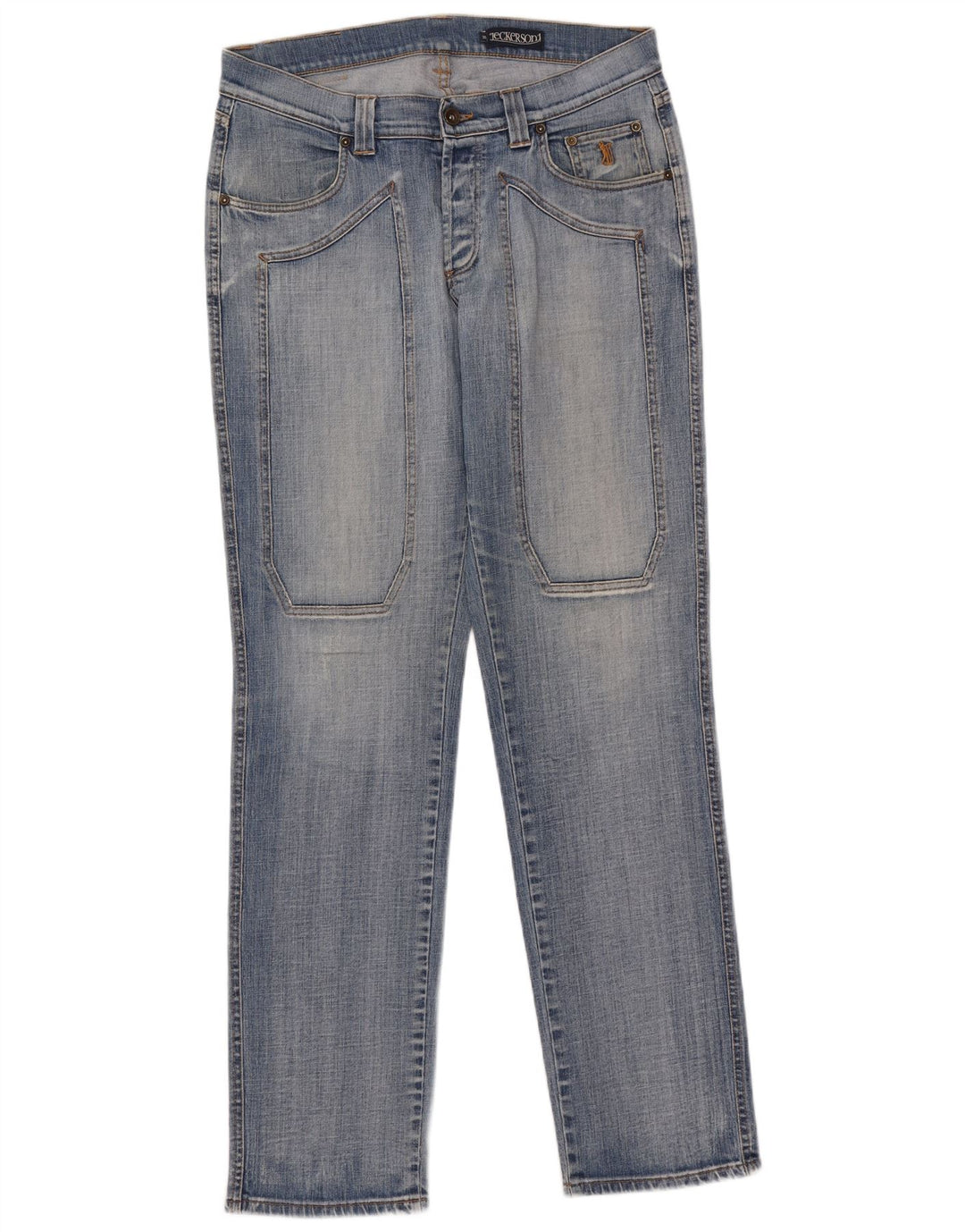 JECKERSON Mens Straight Jeans W36 L35  Blue
