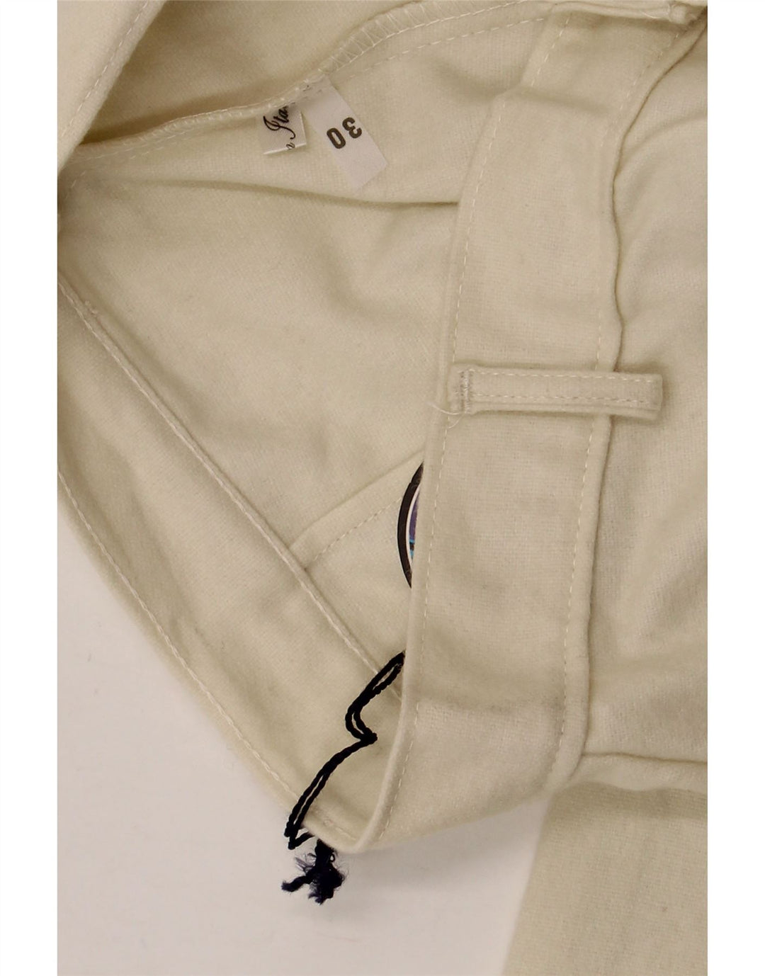 VINTAGE Womens Bootcut Casual Trousers W30 L34 Beige
