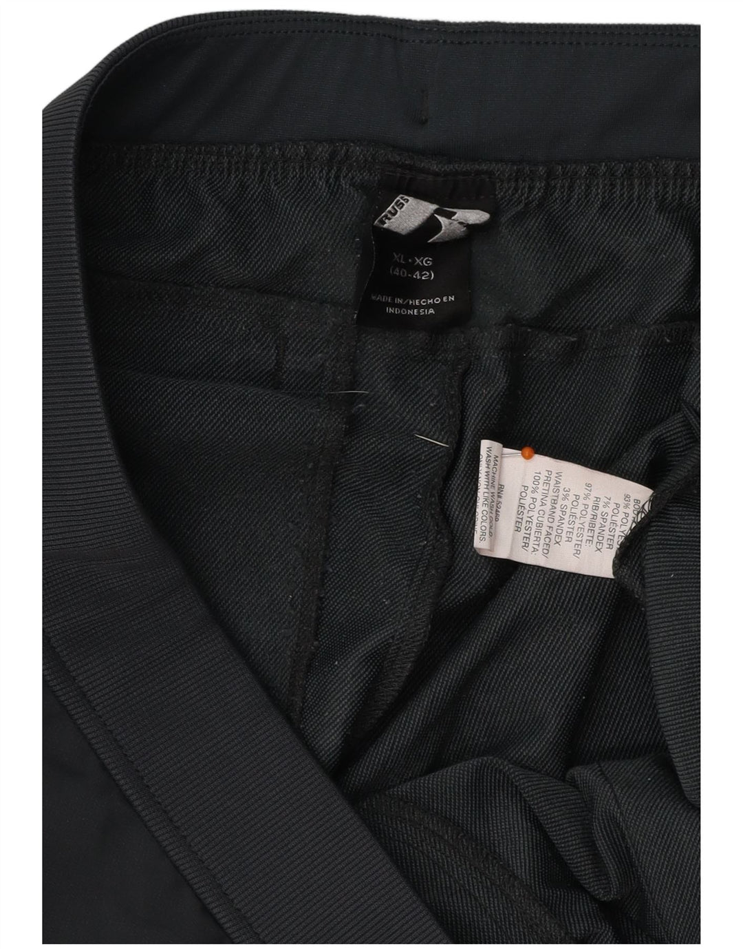 RUSSELL ATHLETIC Mens Tracksuit Trousers Joggers XL Grey Polyester
