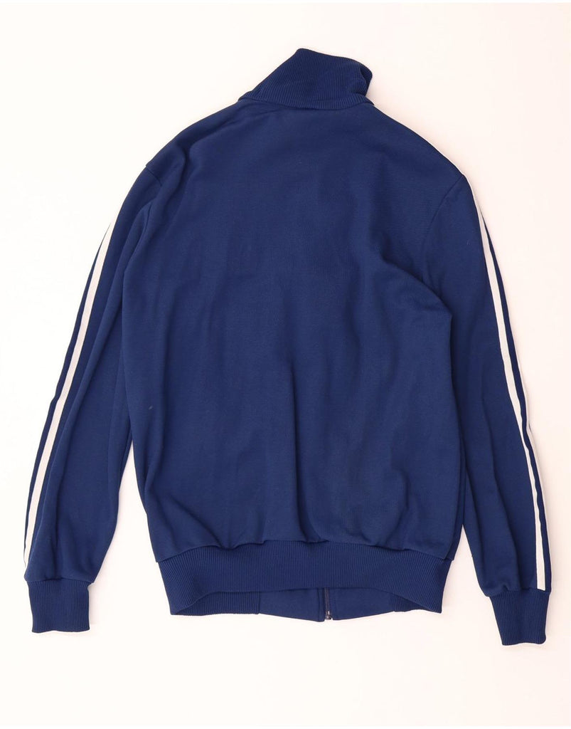 ADIDAS Mens Graphic Tracksuit Top Jacket Medium Blue Colourblock Cotton Vintage Adidas and Second-Hand Adidas from Messina Hembry 