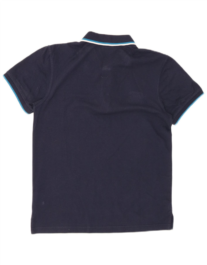 CANTERBURY Mens Polo Shirt Medium Navy Blue Polyester