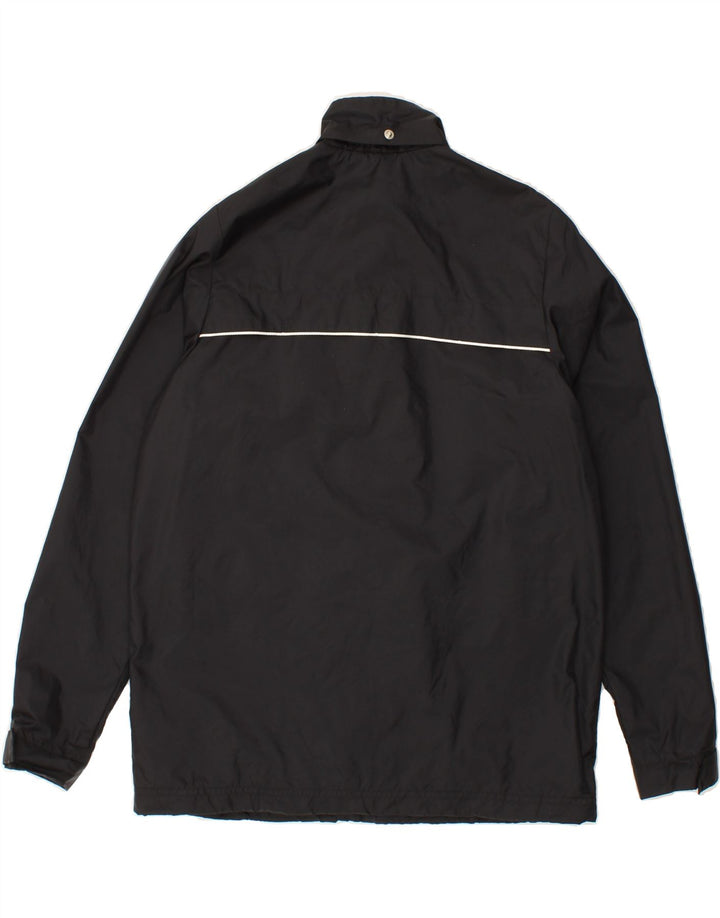 ADIDAS Boys Graphic Rain Jacket 13-14 Years Black Nylon Vintage Adidas and Second-Hand Adidas from Messina Hembry 