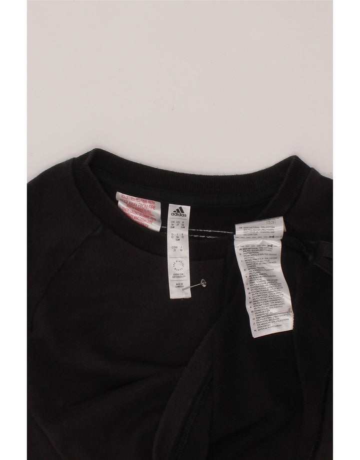 ADIDAS Baby Boys Sweatshirt Jumper 18-24 Months Black Cotton