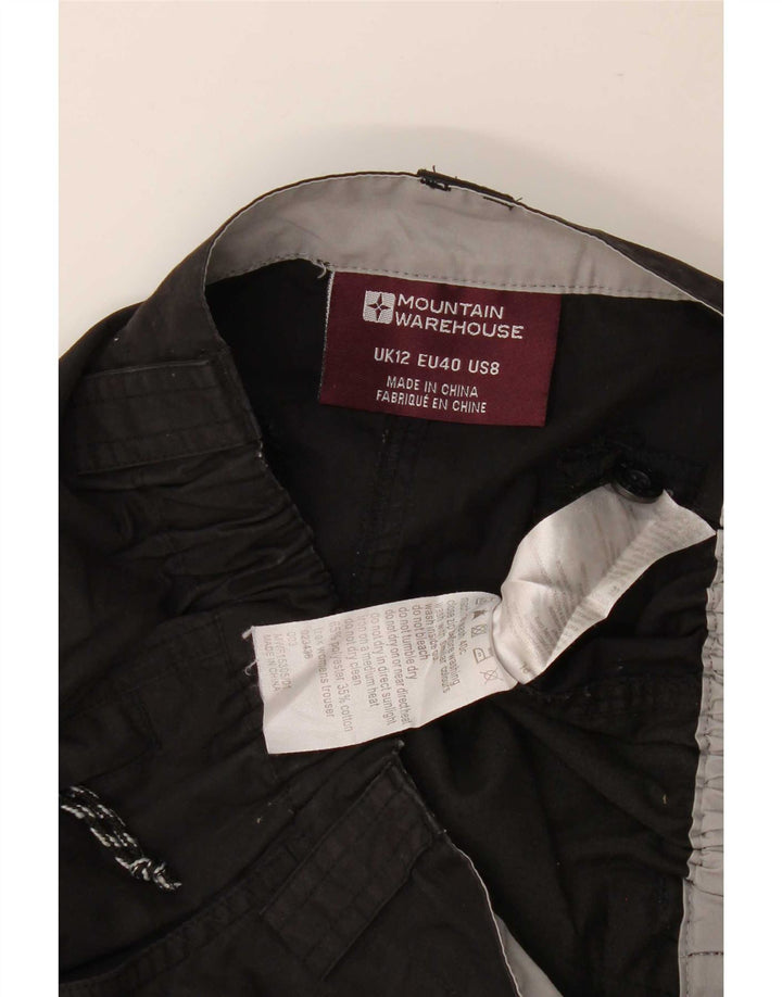 Mountain Warehouse Womens Cargo Trousers UK 12 Medium W30 L31 Black