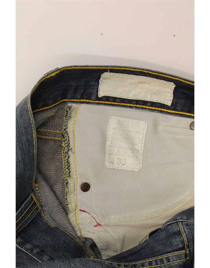 Dondup Womens Slim Jeans W33 L33 Navy Blue Cotton
