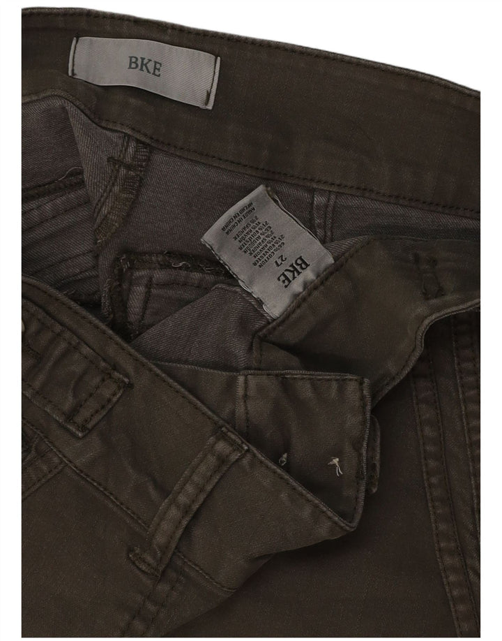 BKE Womens Denim Shorts W27 Small Khaki Cotton