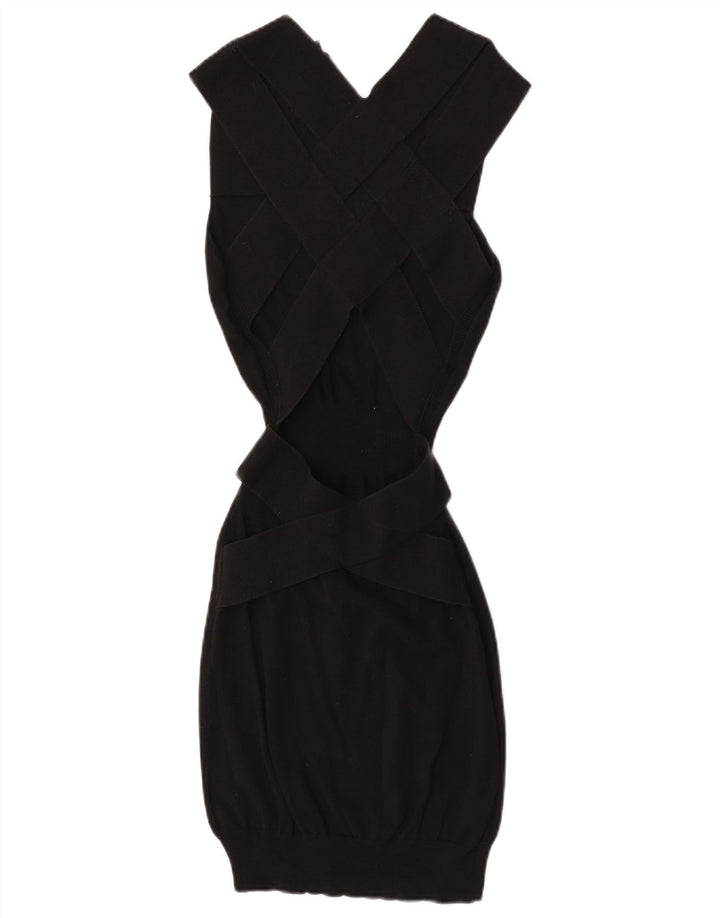 All Saints Womens Bubble Dress UK 8 samll Black Cotton