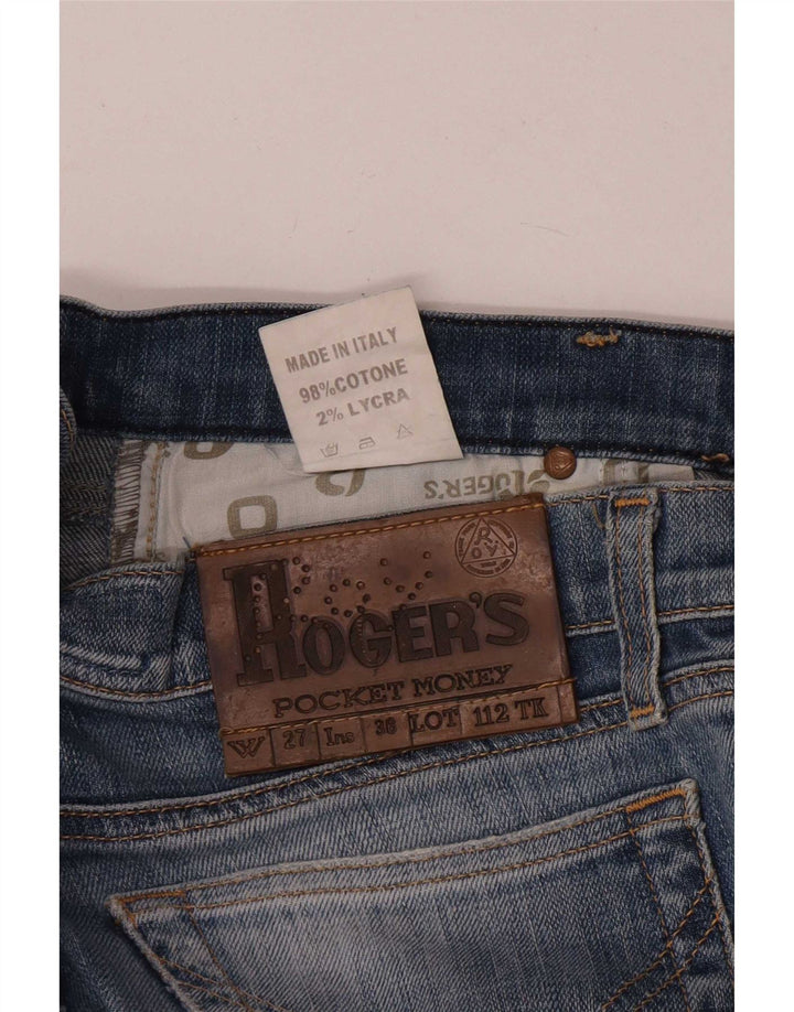 Roy Rogers Womens Slim Jeans IT 41 Small W27 L32 Blue Cotton