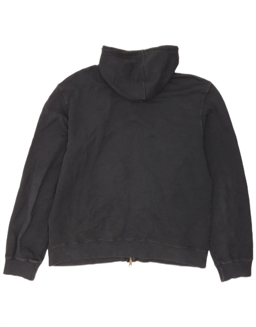 Wrangler Mens Zip Hoodie Sweater 2XL Black Cotton