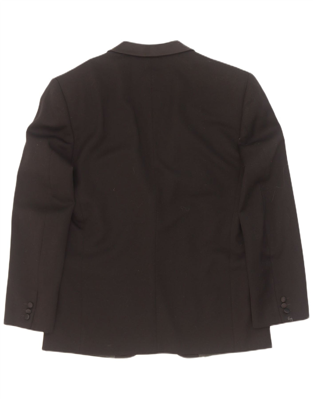 Roberta di Camerino Mens 1 Button Blazer Jacket IT 52 XL Black Wool