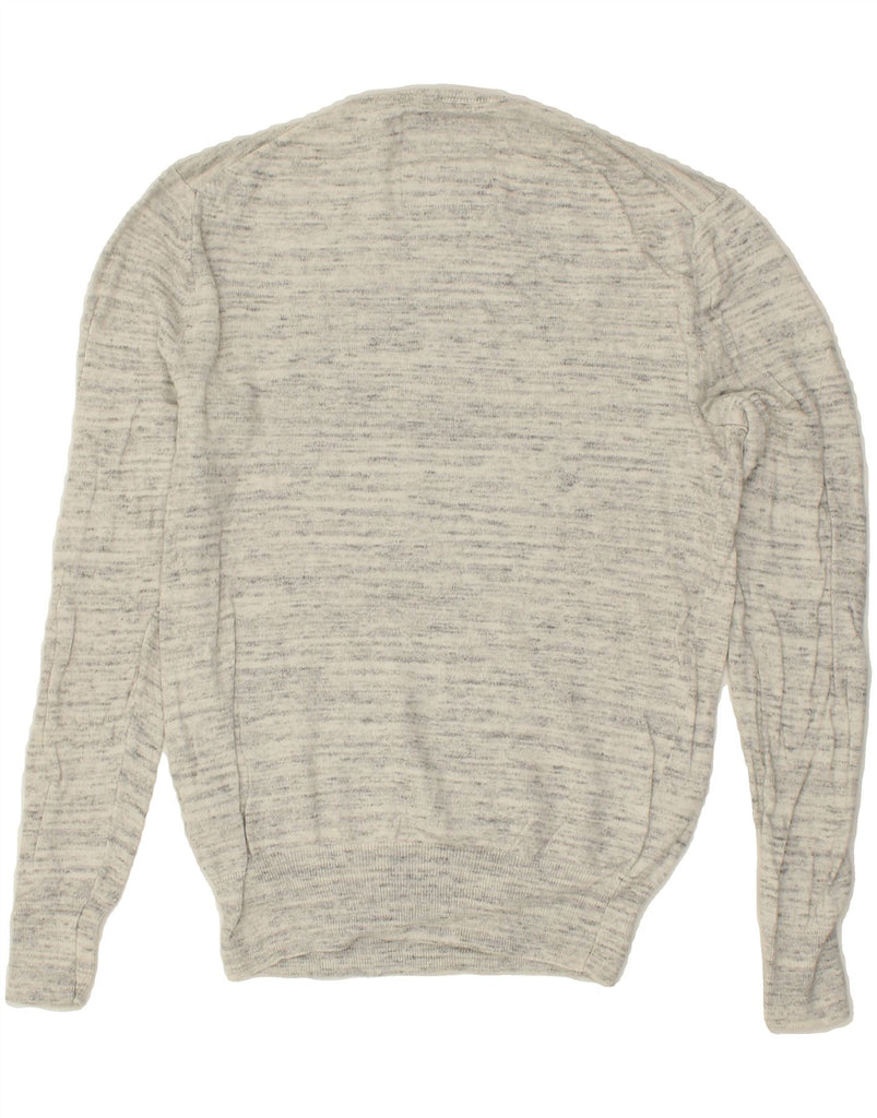 SUPERDRY Mens Crew Neck Jumper Sweater Small Grey Flecked Cotton | Vintage Superdry | Thrift | Second-Hand Superdry | Used Clothing | Messina Hembry 