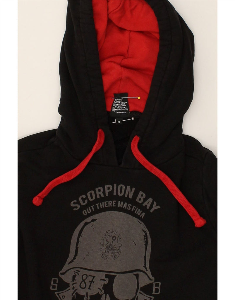 SCORPION BAY Boys Graphic Hoodie Jumper 11-12 Years Medium  Black Cotton | Vintage Scorpion Bay | Thrift | Second-Hand Scorpion Bay | Used Clothing | Messina Hembry 