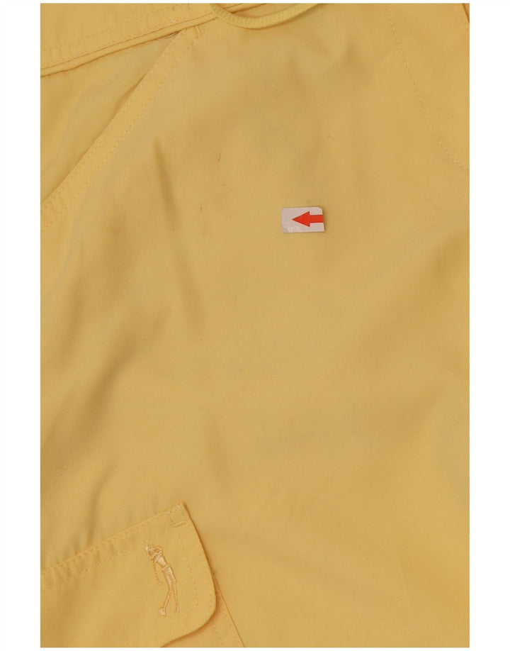 Izod Womens Capri Cargo Trousers US 12 Large W34 L22 Yellow Polyester