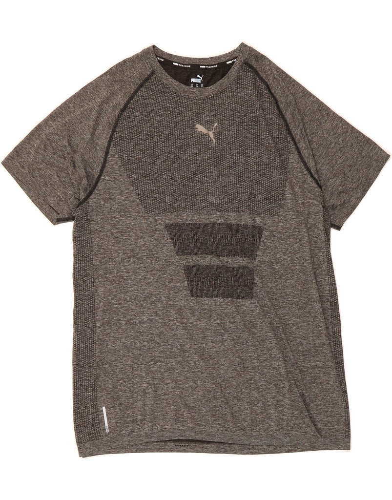 PUMA Mens T-Shirt Top 2XL Grey Polyester Vintage Puma and Second-Hand Puma from Messina Hembry 