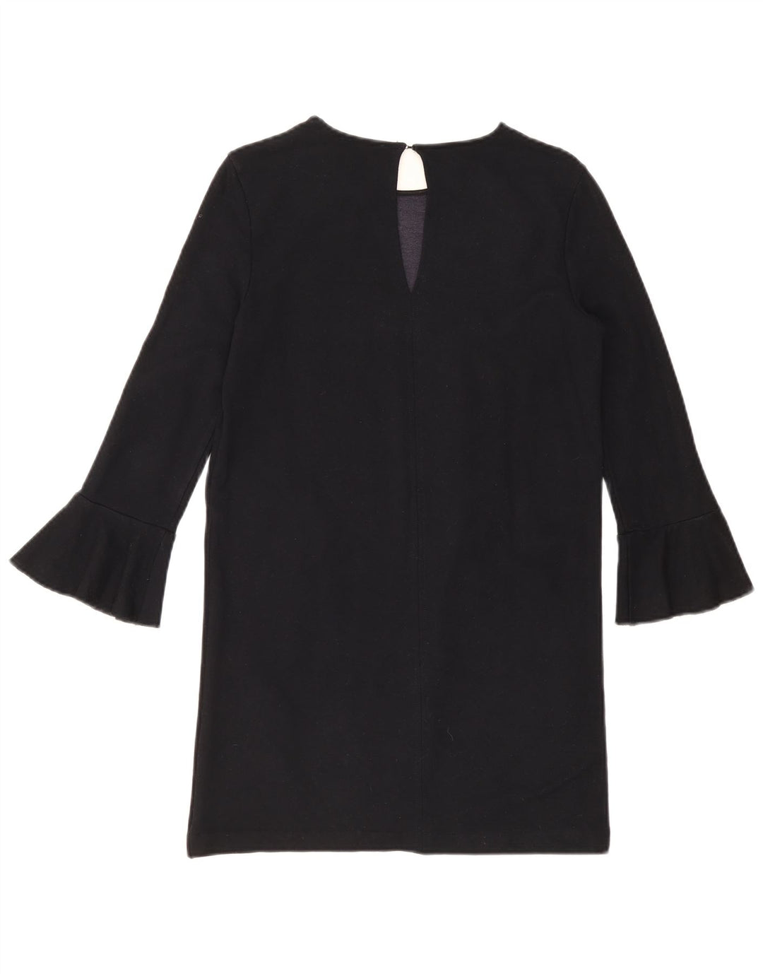 Zara Womens Long Sleeve Shift Dress UK 10 Small Navy Blue