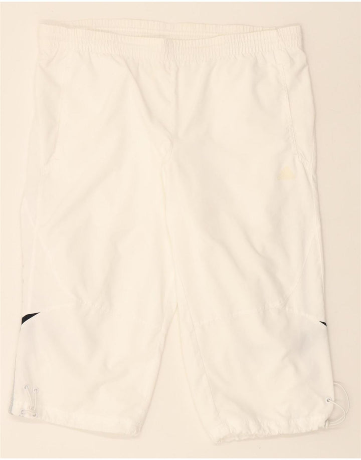 ADIDAS Mens Sport Shorts Medium  White Colourblock Polyester Vintage Adidas and Second-Hand Adidas from Messina Hembry 