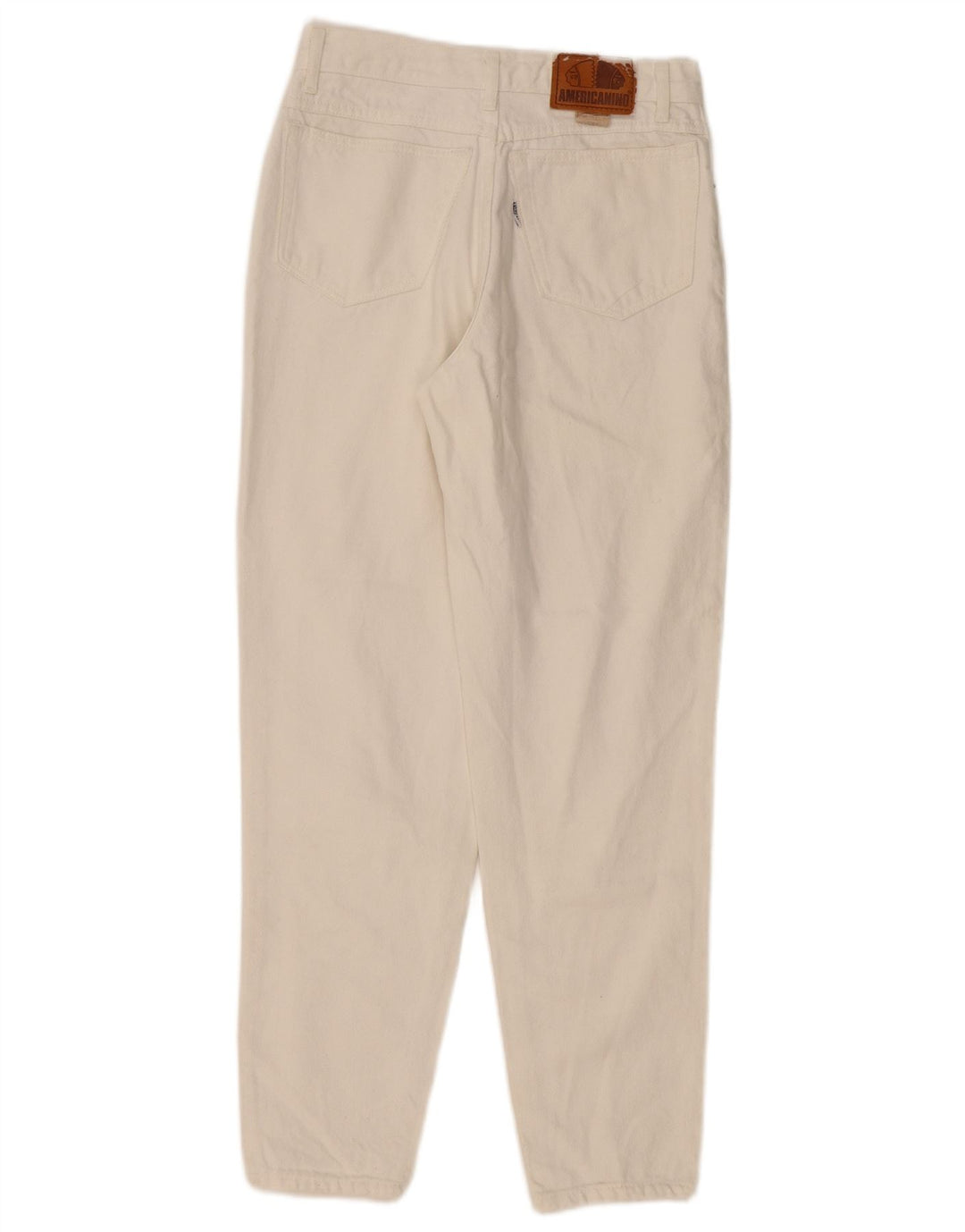 Americanino Womens High Waist Tapered Jeans W28 L28 Off White Classic