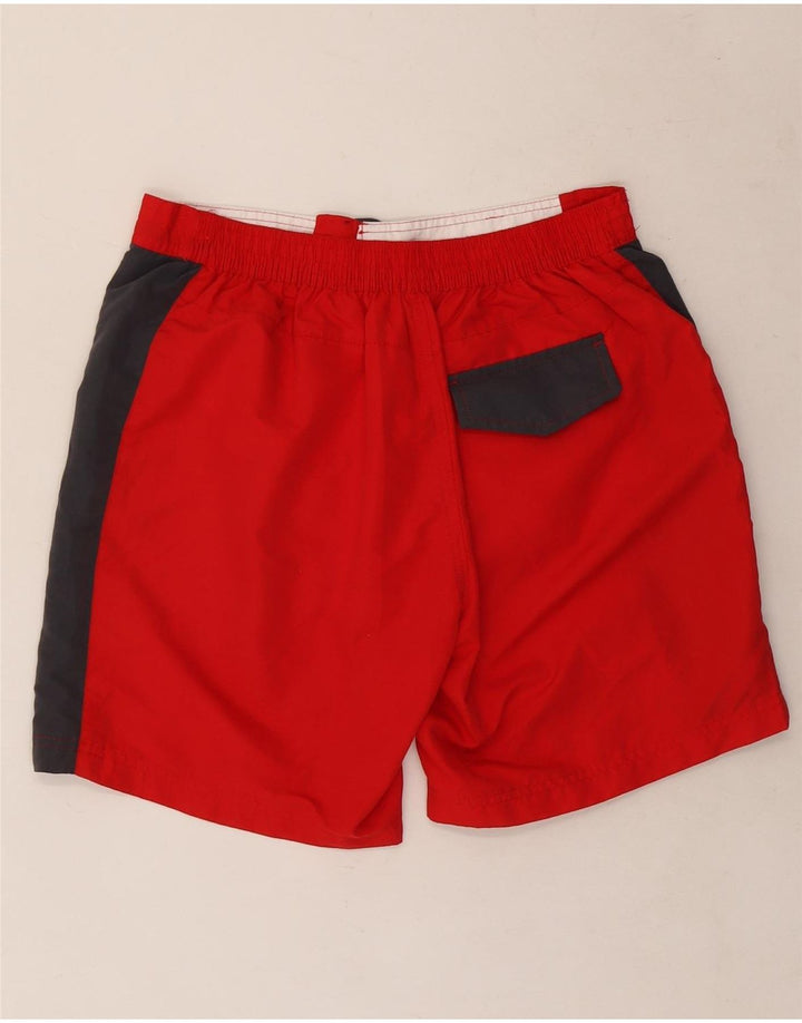 Kappa Mens Graphic Swimming Shorts Large Red Colourblock