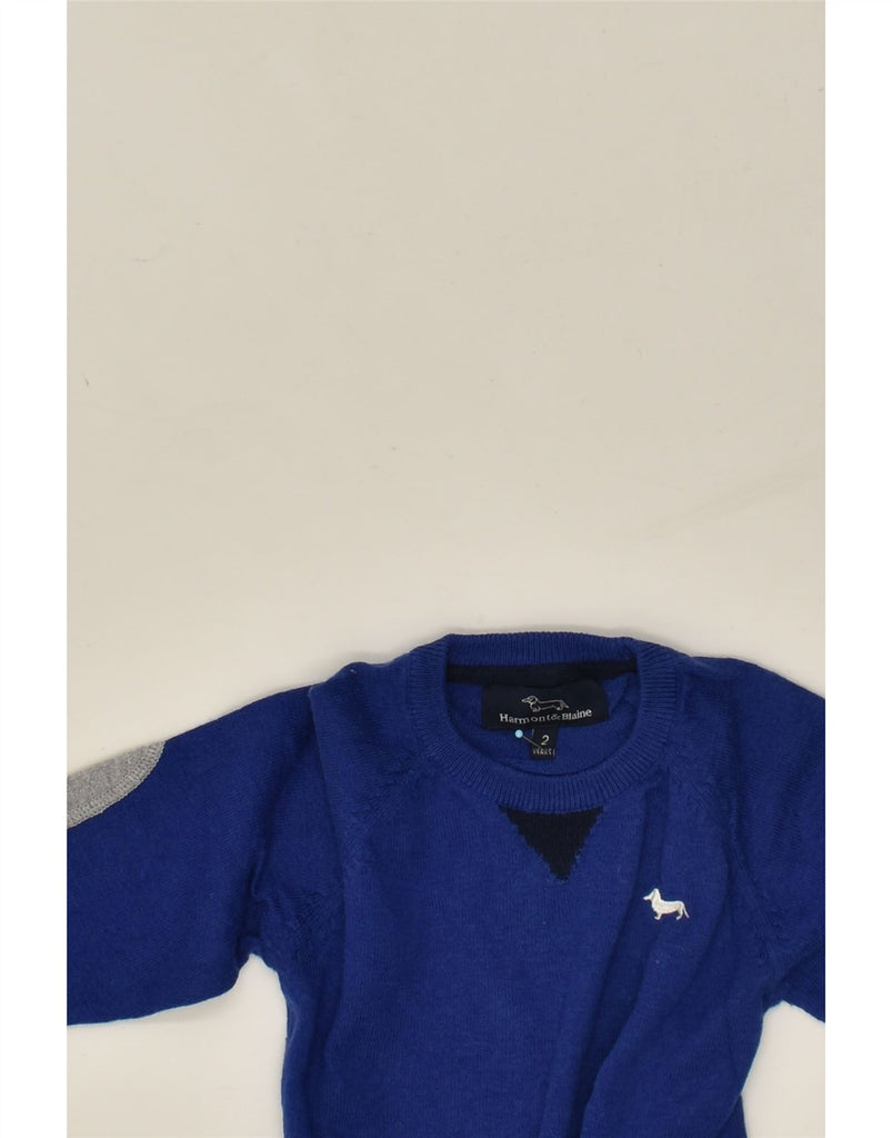 HARMONT & BLAINE Baby Boys Crew Neck Jumper Sweater 18-24 Months Blue | Vintage Harmont & Blaine | Thrift | Second-Hand Harmont & Blaine | Used Clothing | Messina Hembry 