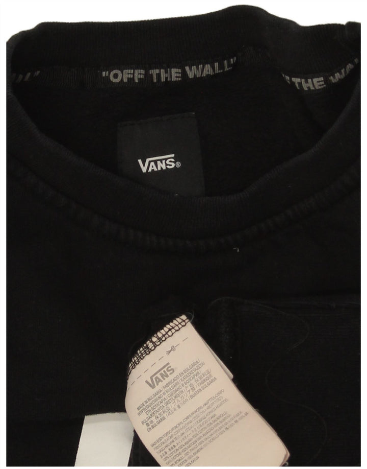 VANS Mens Graphic Sweatshirt Jumper 2XL Black Cotton