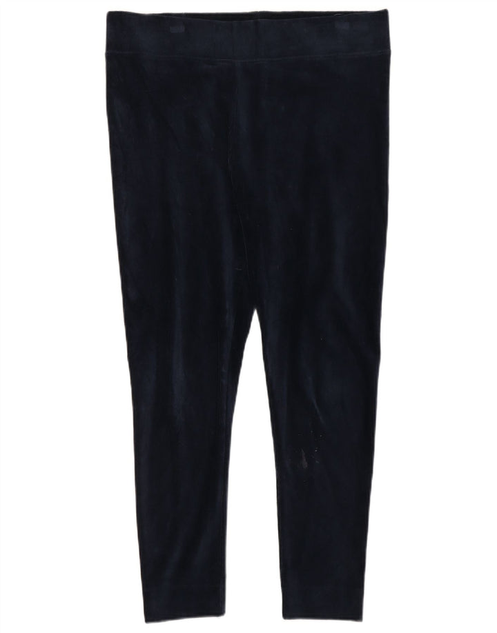 Marks & Spencer Womens Leggings UK 16 Large  Navy Blue Cotton