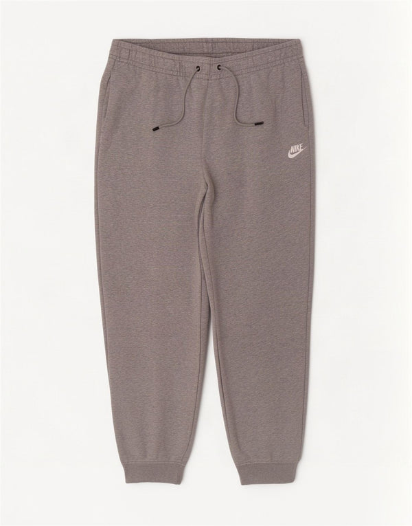 Nike Mens Tracksuit Trousers Joggers Large Grey Flecked