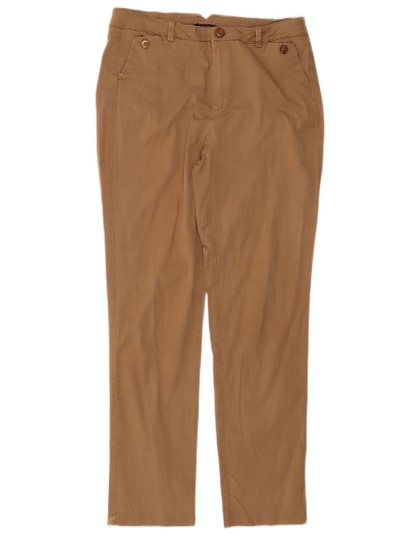 Massimo Dutti Womens Slim Chino Trousers EU 38 Small W28 L27 Beige