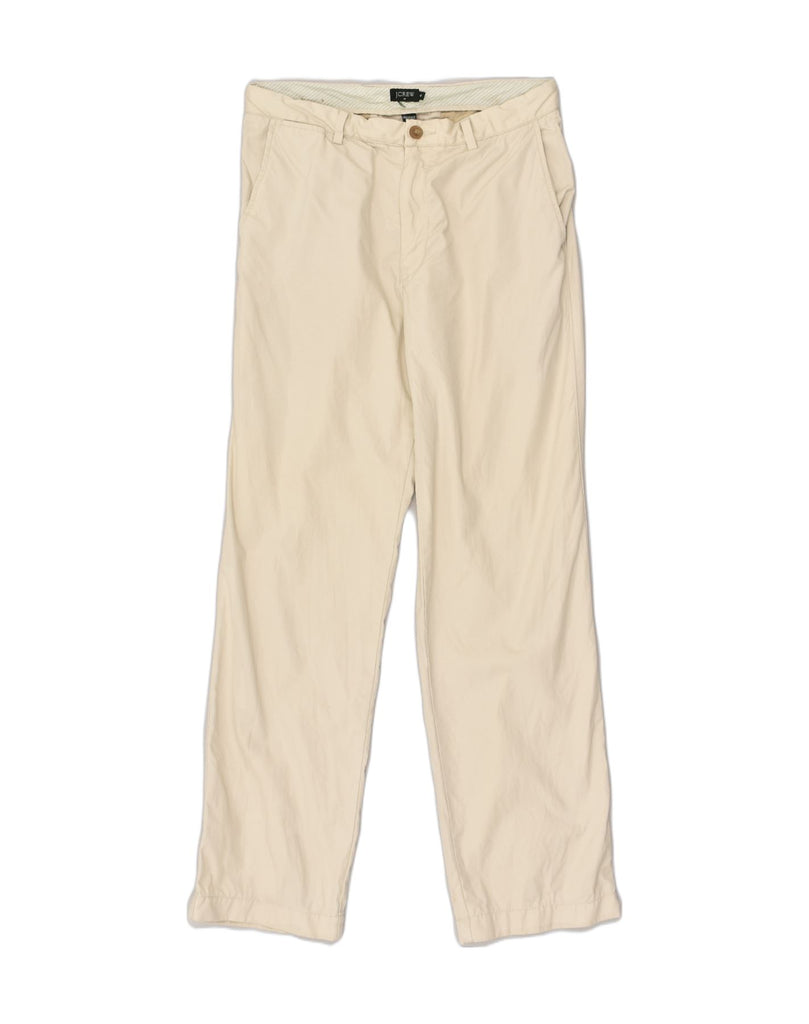 J. CREW Mens Straight Chino Trousers W33 L32  Beige Cotton | Vintage J. Crew | Thrift | Second-Hand J. Crew | Used Clothing | Messina Hembry 