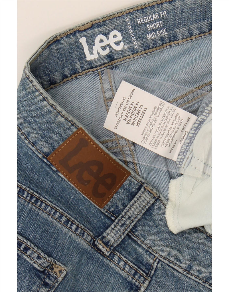LEE Womens Regular Fit Mid Rise Denim Shorts US 14 XL W36  Blue Cotton Vintage Lee and Second-Hand Lee from Messina Hembry 