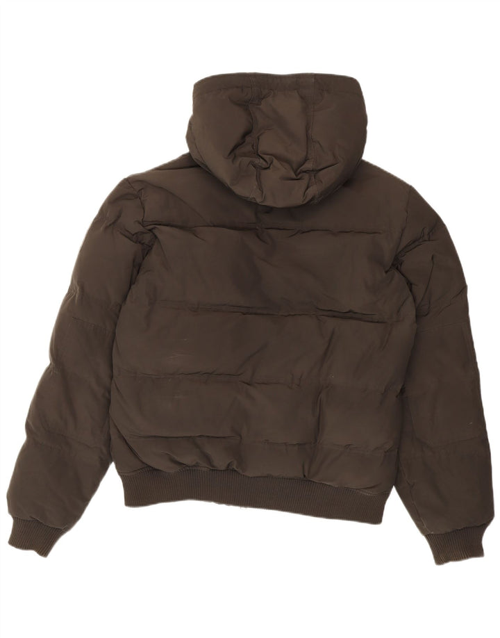 Bomboogie Mens Hooded Padded Jacket UK 42 XL Grey Polyester