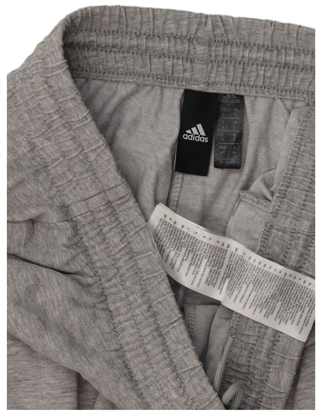 Adidas Mens Graphic Tracksuit Trousers Small  Grey Flecked Cotton