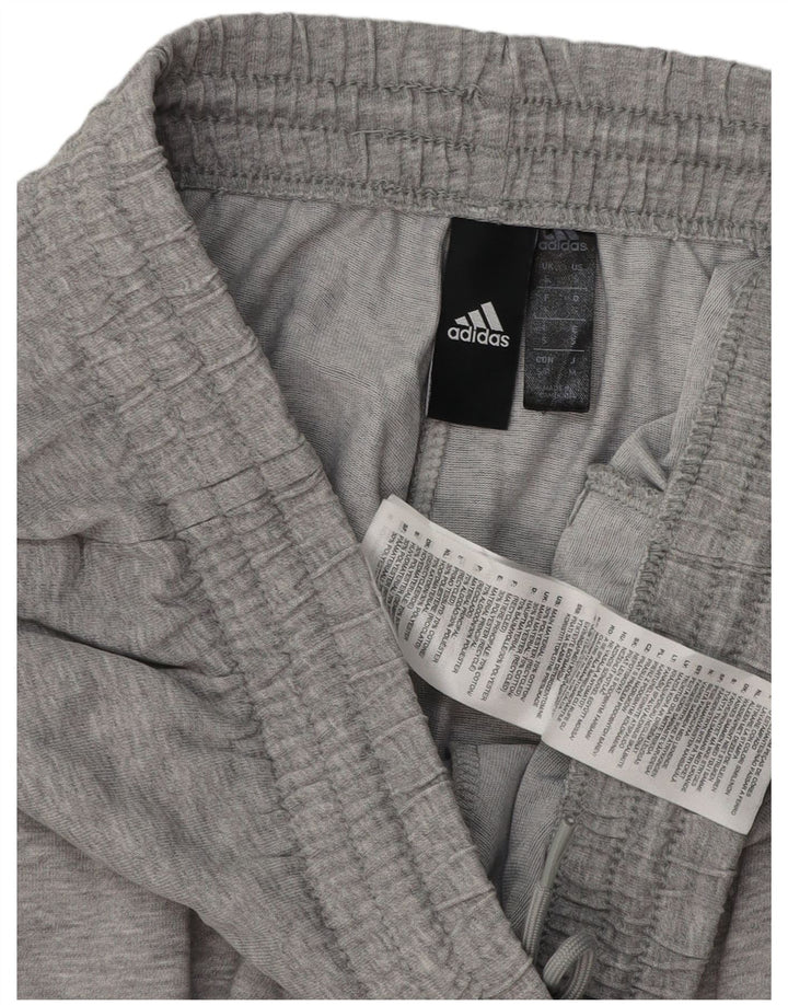 Adidas Mens Graphic Tracksuit Trousers Small  Grey Flecked Cotton