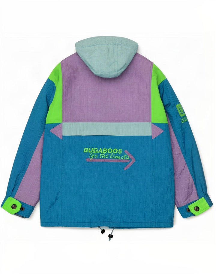 Elho Mens Graphic Ski Jacket IT 50 Large Blue Colourblock Polyamide