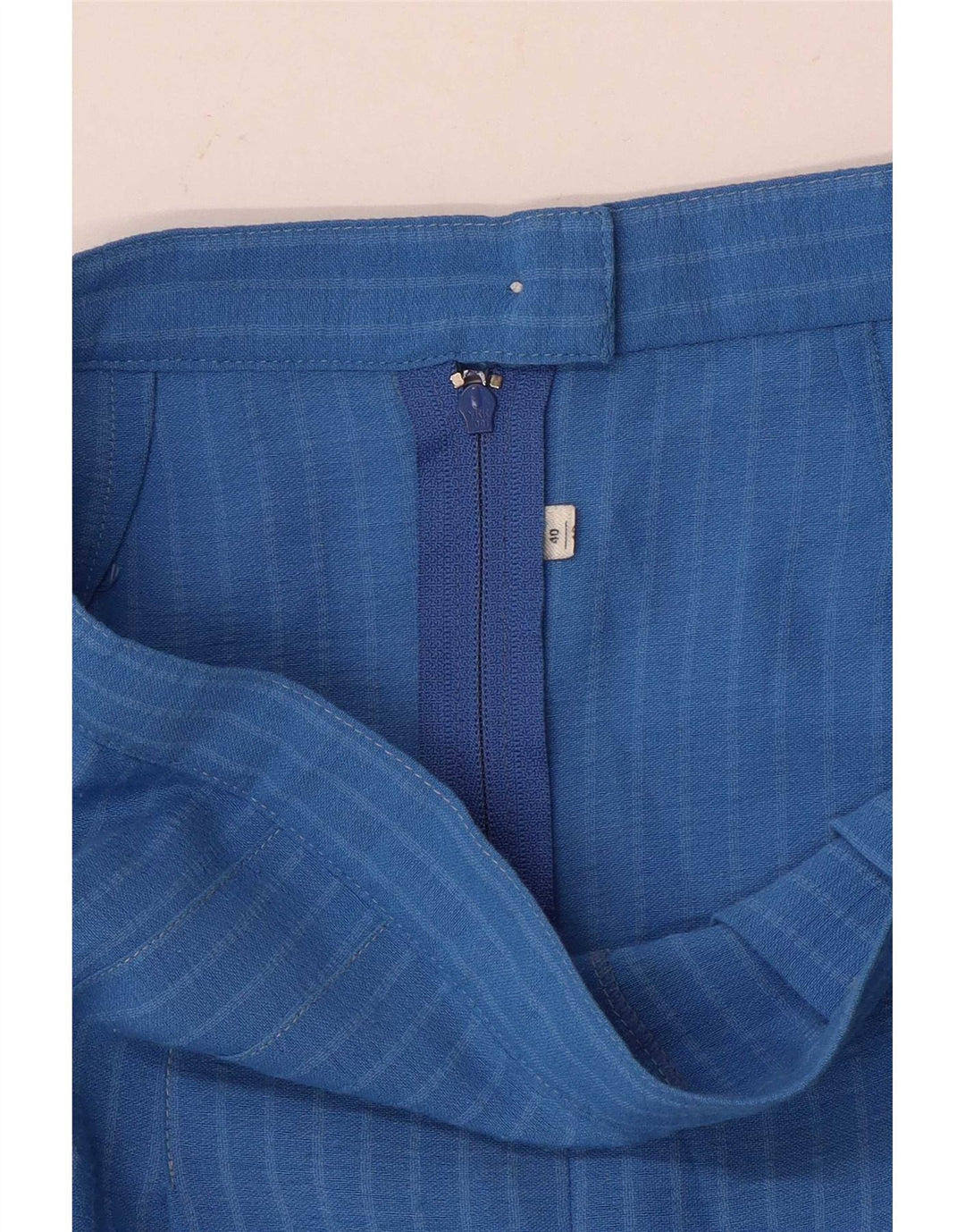 Vintage Womens Cullotes Bermuda Shorts IT 40 Small W24  Blue Pinstripe