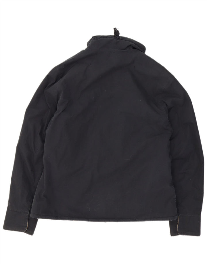 Jack Wolfskin Womens Windbreaker Jacket UK 12/14 Medium Black Polyester