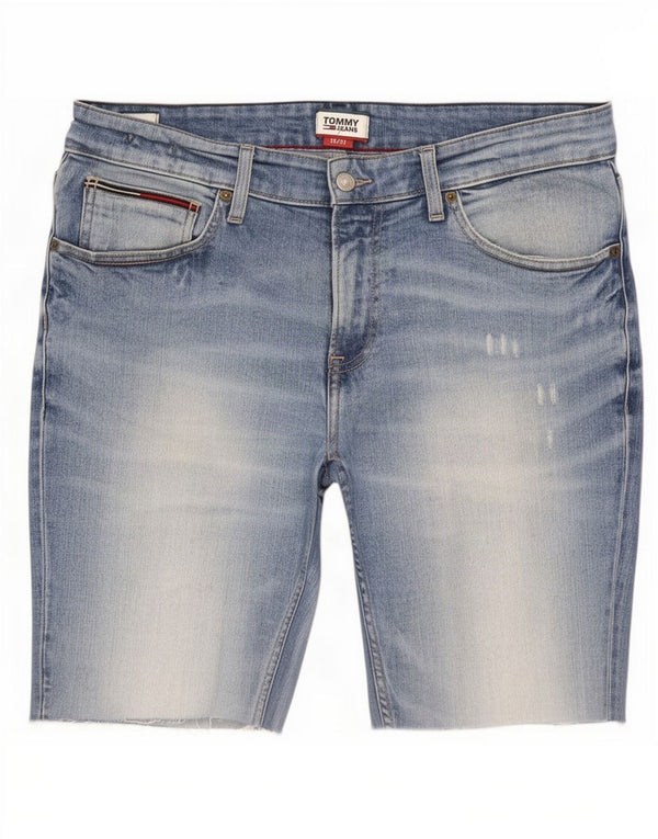 Tommy Hilfiger Mens Thavar Slim Denim Shorts W33 Medium Blue Cotton