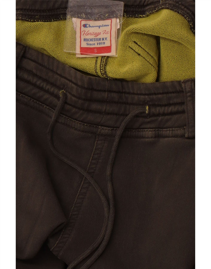 CHAMPION Mens Heritage Fit Tracksuit Trousers Small Grey