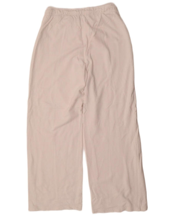 Zara Womens Tracksuit Trousers UK 16 Large  White Cotton
