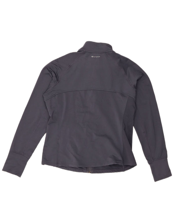 Champion Womens Tracksuit Top Jacket UK 18 XL Navy Blue Polyester