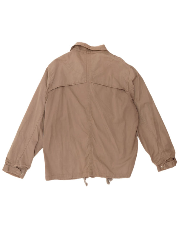 Reiss Mens Utility Jacket UK 44 2XL Beige Cotton