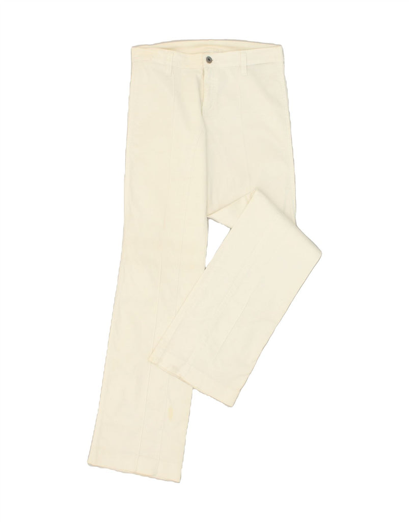 DIESEL Womens Straight Casual Trousers W30 L34 White Cotton | Vintage Diesel | Thrift | Second-Hand Diesel | Used Clothing | Messina Hembry 