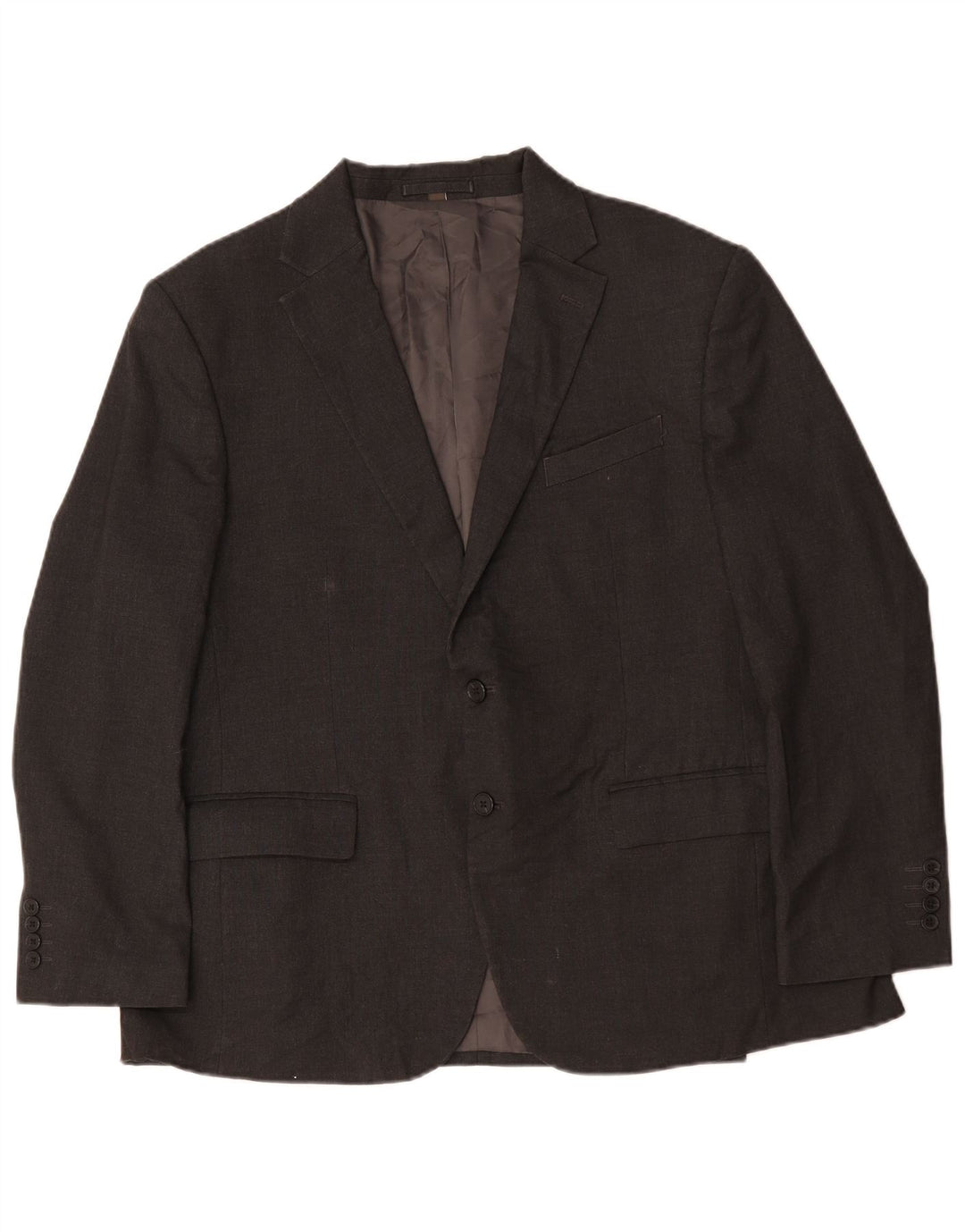 Marks & Spencer Mens 2 Button Regular Fit Blazer Jacket UK 44 2XL Grey