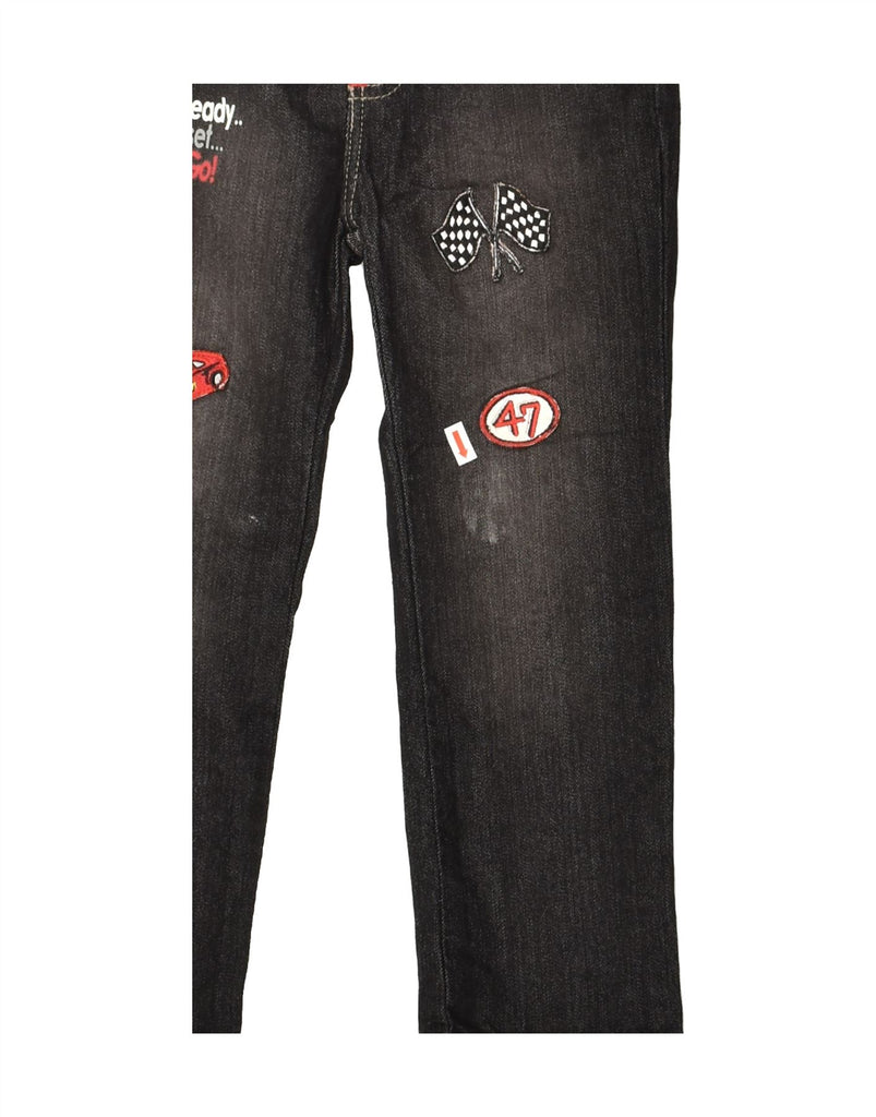 WRANGLER Boys Graphic Straight Jeans 4-5 Years W20 L16  Black Cotton | Vintage Wrangler | Thrift | Second-Hand Wrangler | Used Clothing | Messina Hembry 