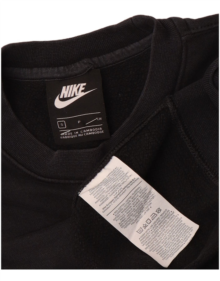 Nike Mens Sweatshirt Jumper Small Black Cotton