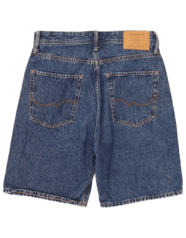 Jack & Jones Mens Baggy Denim Shorts XS W26 Blue Cotton