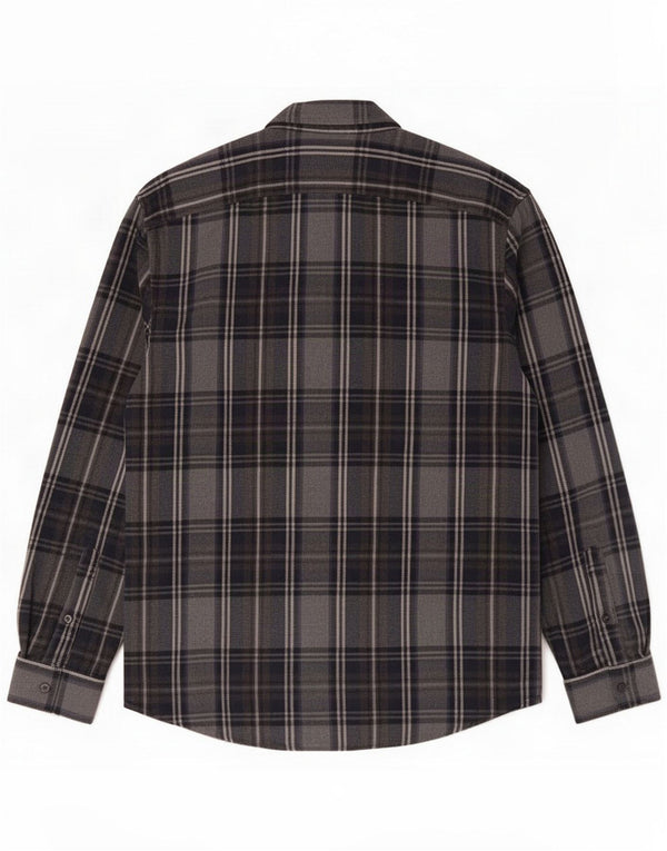 Jack Wills Mens Flannel Shirt Large Grey Check Cotton